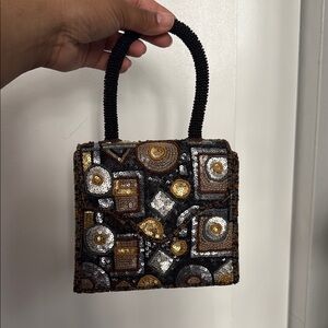 Chicos Elegant Beaded Handbag